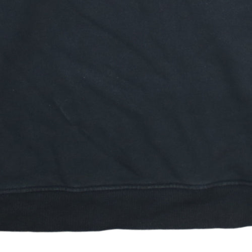 Adidas Women Black XS Pullover Sweatshirt Crew Neck 3-Stripe Detail