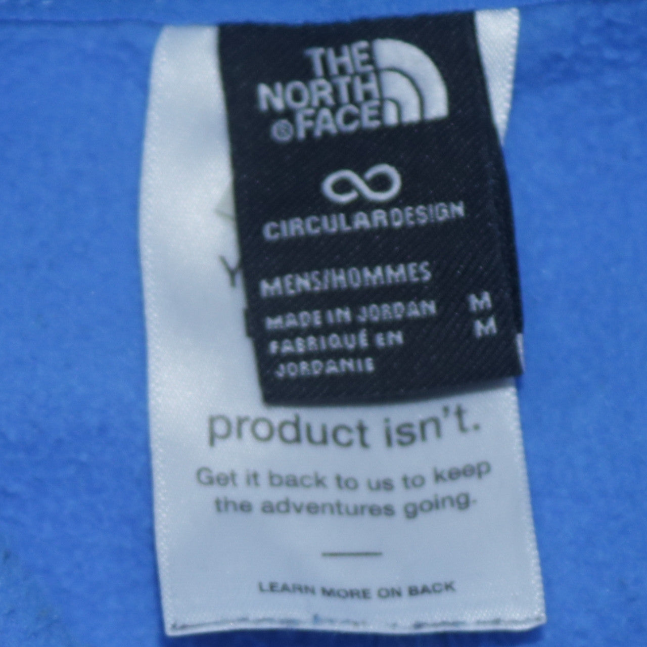 The North Face Men's Blue Fleece Full Zip Active Jacket Size M