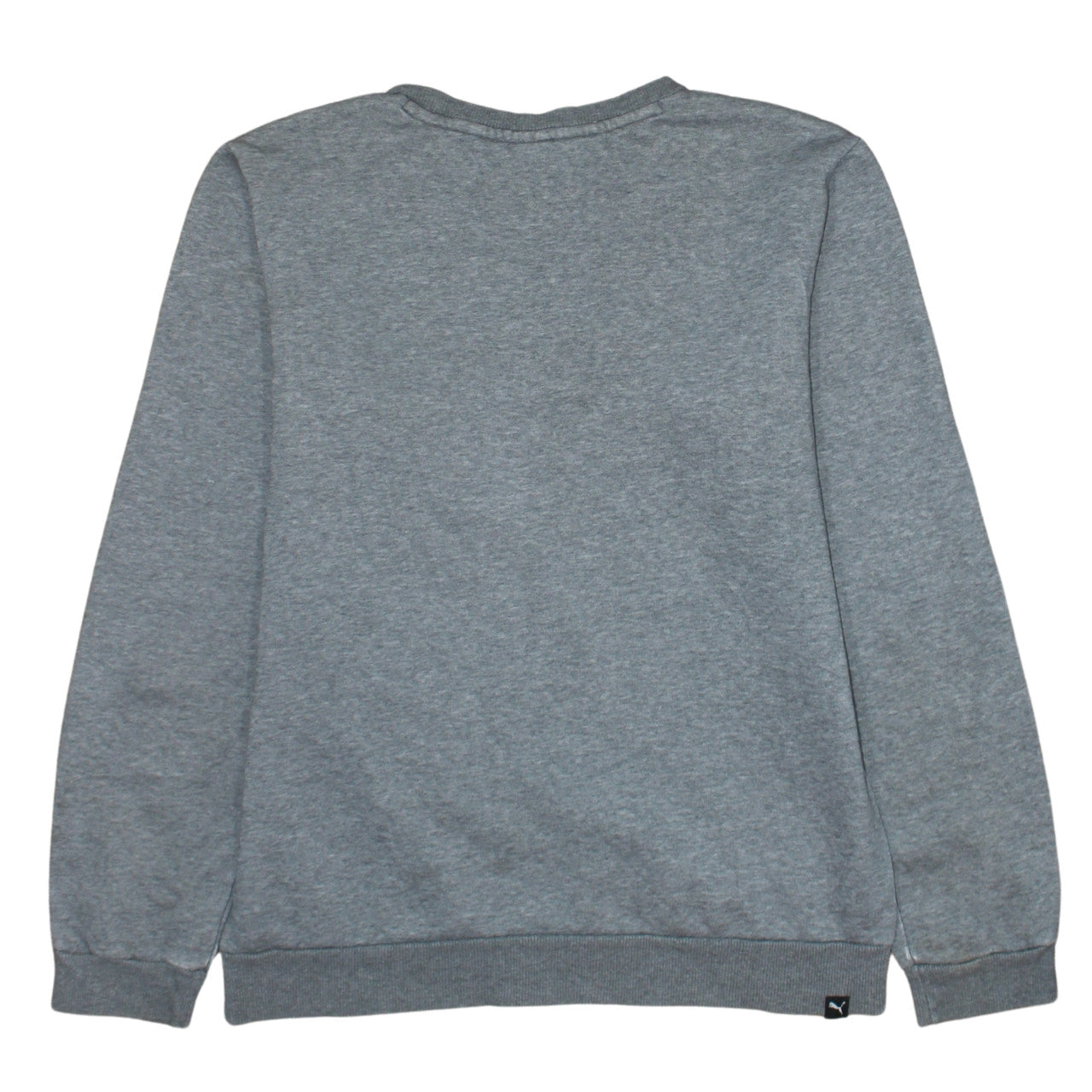 Puma Boys Grey Crew Neck Pullover Sweatshirt 15-16 Years Logo Print