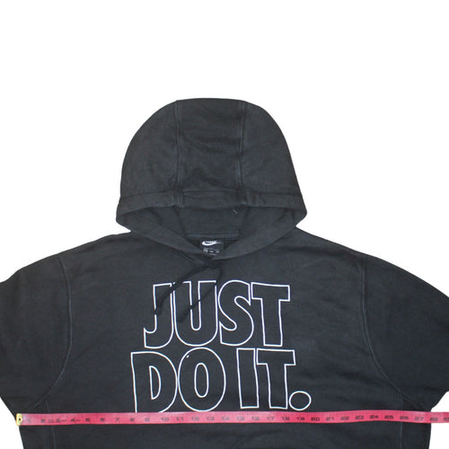 Nike Men's Black 2XL Pullover Hoodie Just Do It Fleece Sweatshirt
