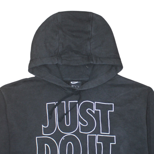Nike Men's Black 2XL Pullover Hoodie Just Do It Fleece Sweatshirt