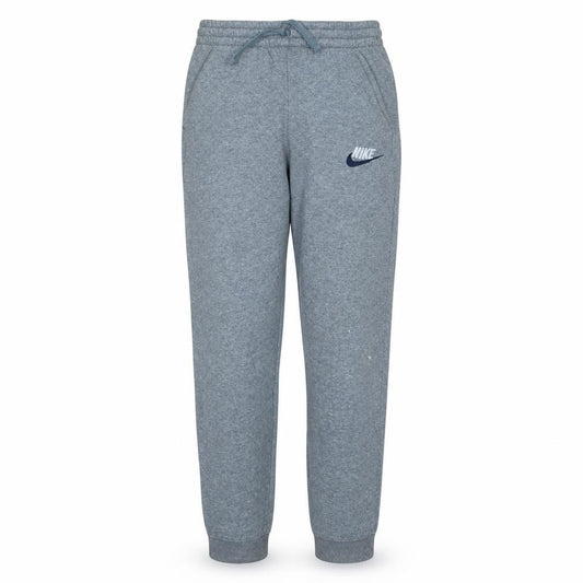 Front view of Nike boys’ grey jogger sweatpants 13-14 years regular fit activewear