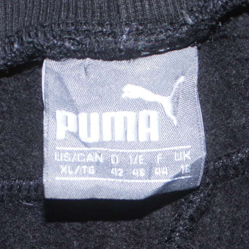 Puma Womens Black XL Jogger Sweatpants Fleece Trousers