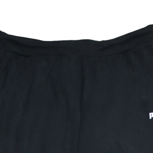 Puma Womens Black XL Jogger Sweatpants Fleece Trousers