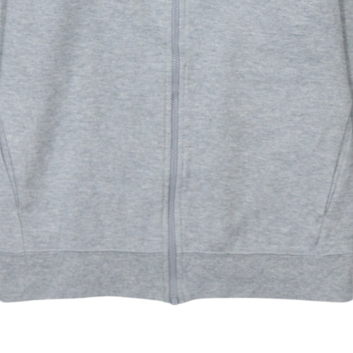 Nike Men's Grey Full Zip Hoodie S Regular Fit Sportswear