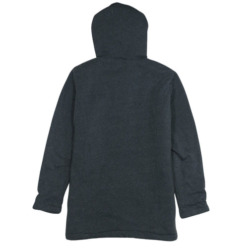 Lee Cooper Womens Charcoal Hooded Buckle Cape Coat Size 16