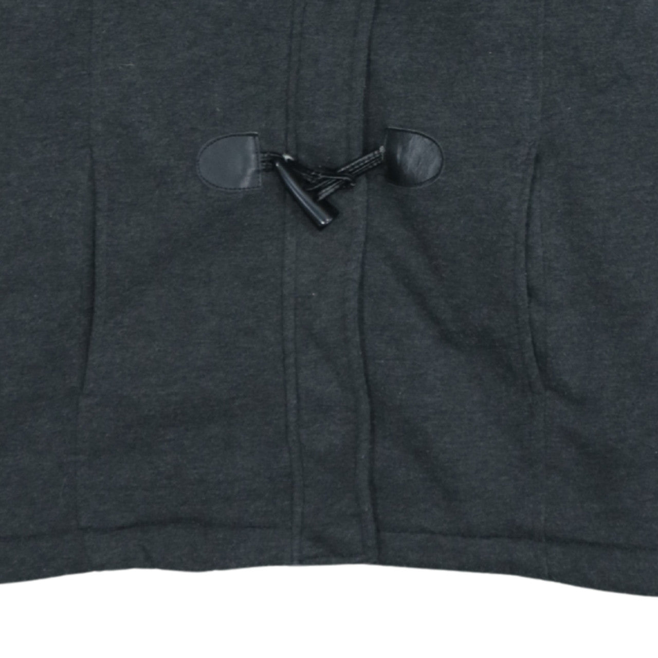 Lee Cooper Womens Charcoal Hooded Buckle Cape Coat Size 16