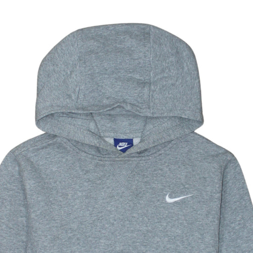 Nike Boys Grey Pullover Hoodie XL (13-15 Years) Fleece Sweatshirt