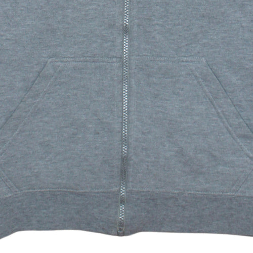 Adidas Boys Grey Full Zip Hoodie Size 10 Years Classic Sportswear