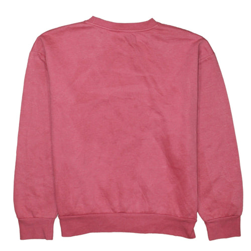 Disney Women Pink Minnie Mouse Sweatshirt UK 12 Crew Neck Pullover