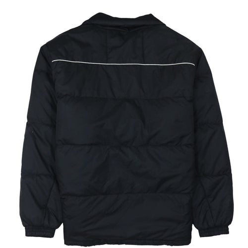 Fila Men's Black Puffer Jacket Size M Warm Quilted Winter Coat