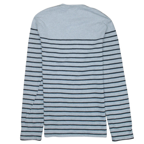 Levi's Men's Grey Striped Long Sleeve Cotton Pullover Sweatshirt Size S