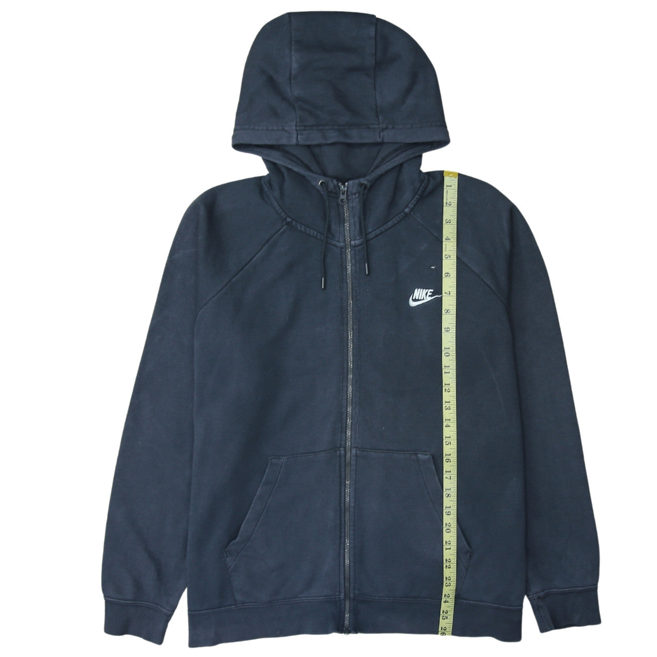 Nike Men's Navy Full Zip Hoodie XL Cotton Casual Sweatshirt