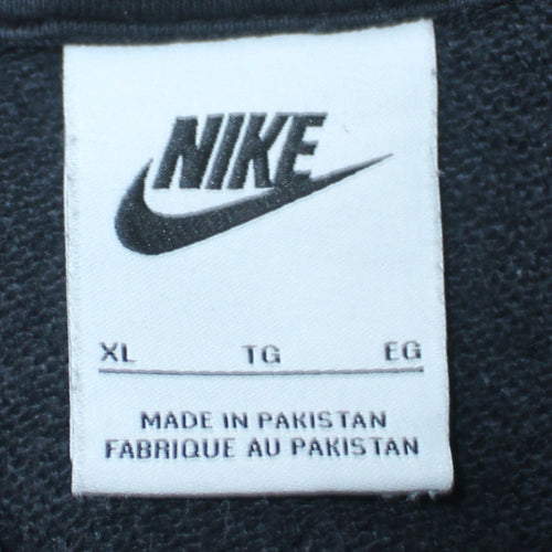 Nike Men's Navy Full Zip Hoodie XL Cotton Casual Sweatshirt