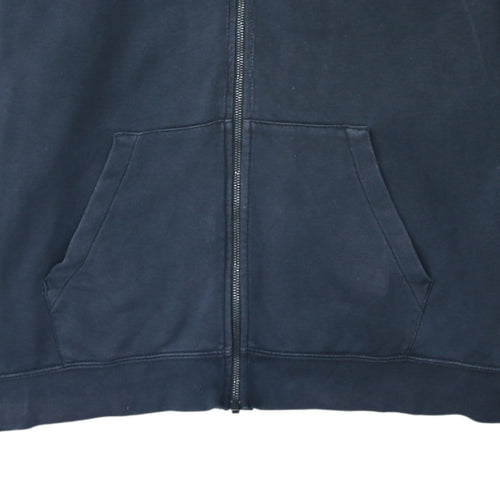 Nike Men's Navy Full Zip Hoodie XL Cotton Casual Sweatshirt