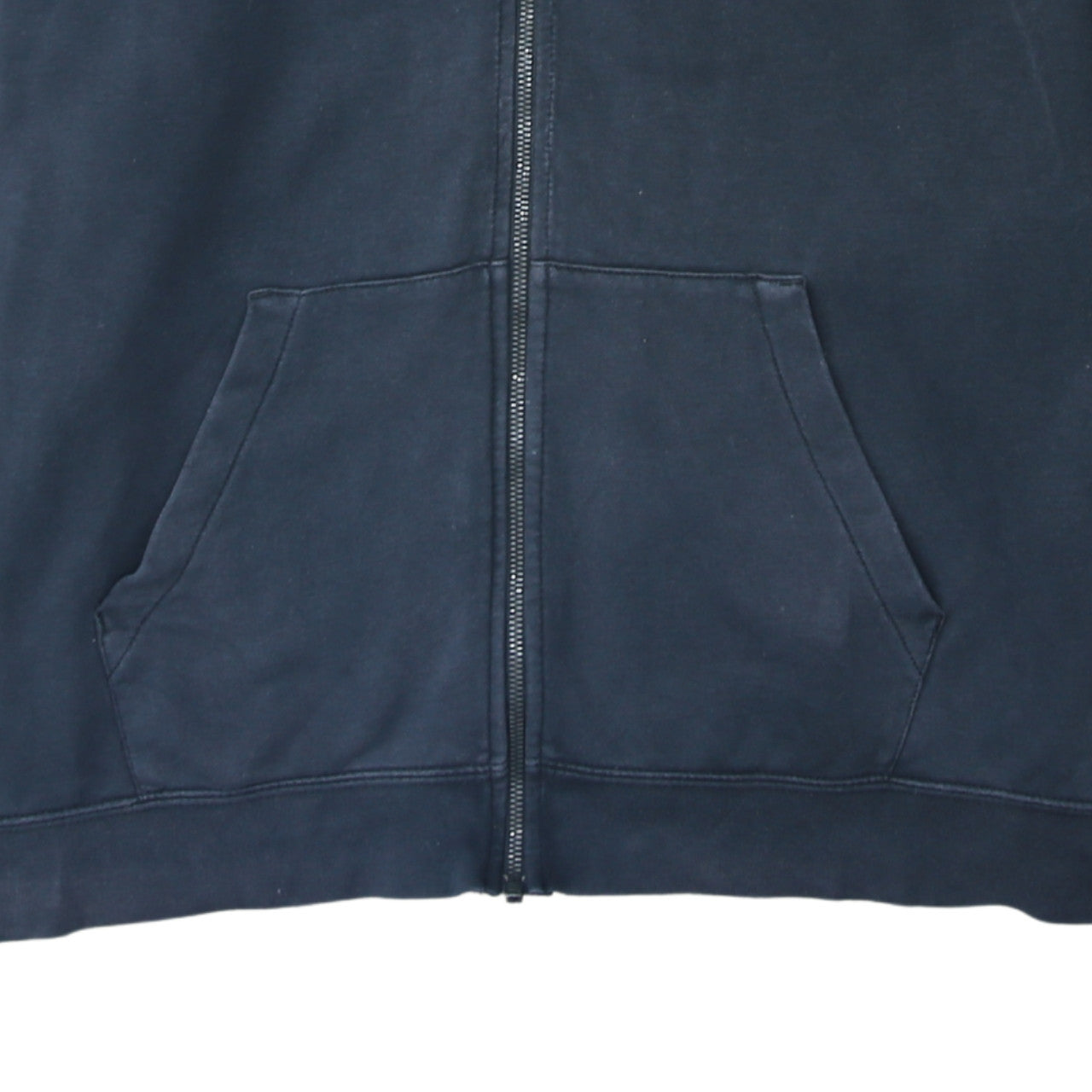 Nike Men's Navy Full Zip Hoodie XL Cotton Casual Sweatshirt