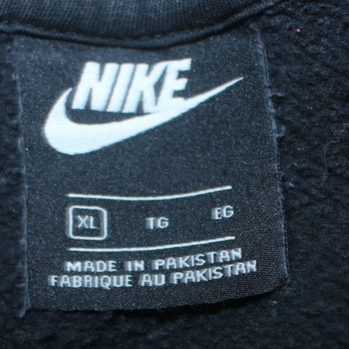 Nike Men's Black XL Pullover Hoodie Fleece Logo Sweatshirt
