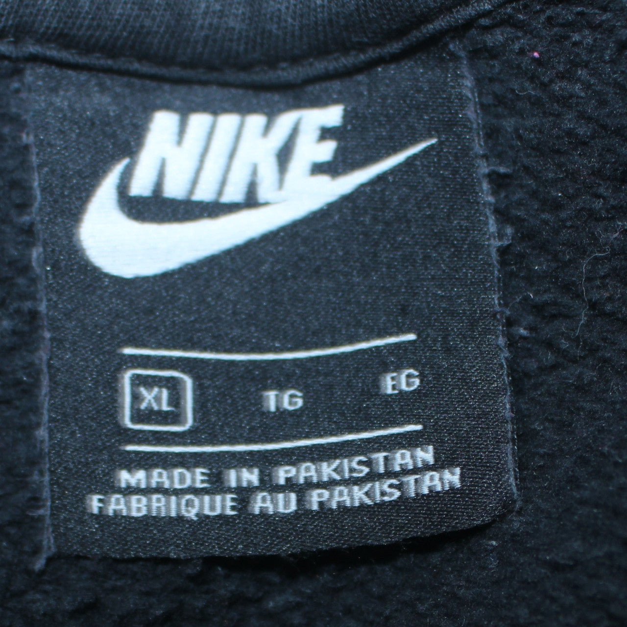Nike Men's Black XL Pullover Hoodie Fleece Logo Sweatshirt