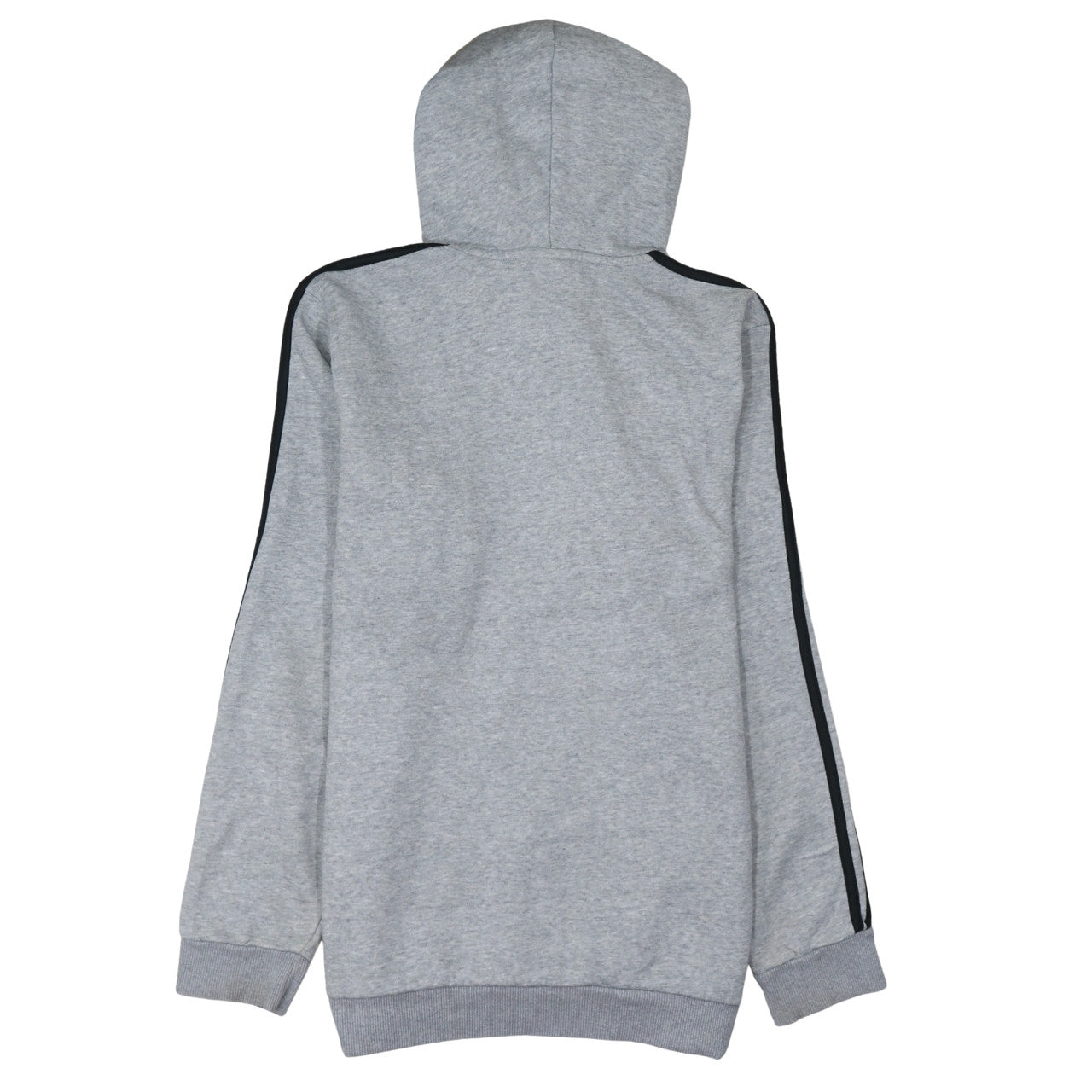 Adidas Men's Grey Pullover Hoodie L Sports Fleece Sweatshirt