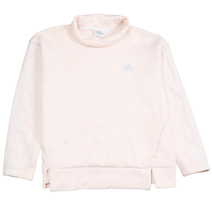 Adidas Women's Beige Long Sleeve Pullover Sweatshirt Size M