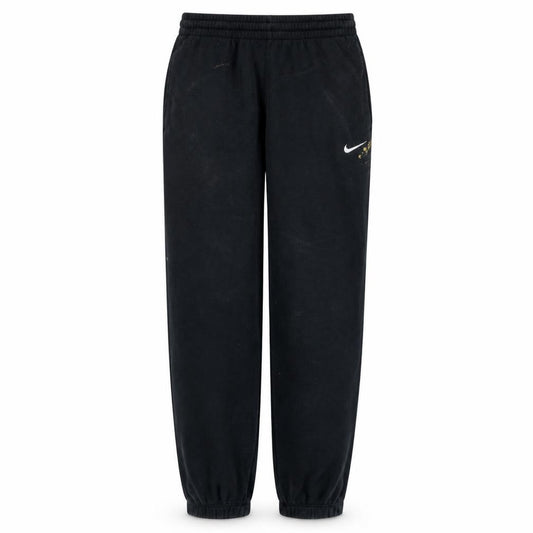 Front view of Nike Men's Black Small Jogger Sweatpants Elastic Waist Fleece