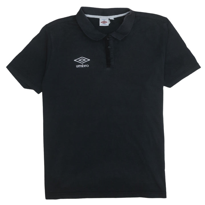 Umbro Men's Black 2XL Short Sleeve Cotton Blend Polo Shirt