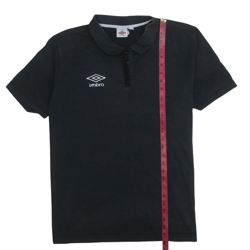 Umbro Men's Black 2XL Short Sleeve Cotton Blend Polo Shirt