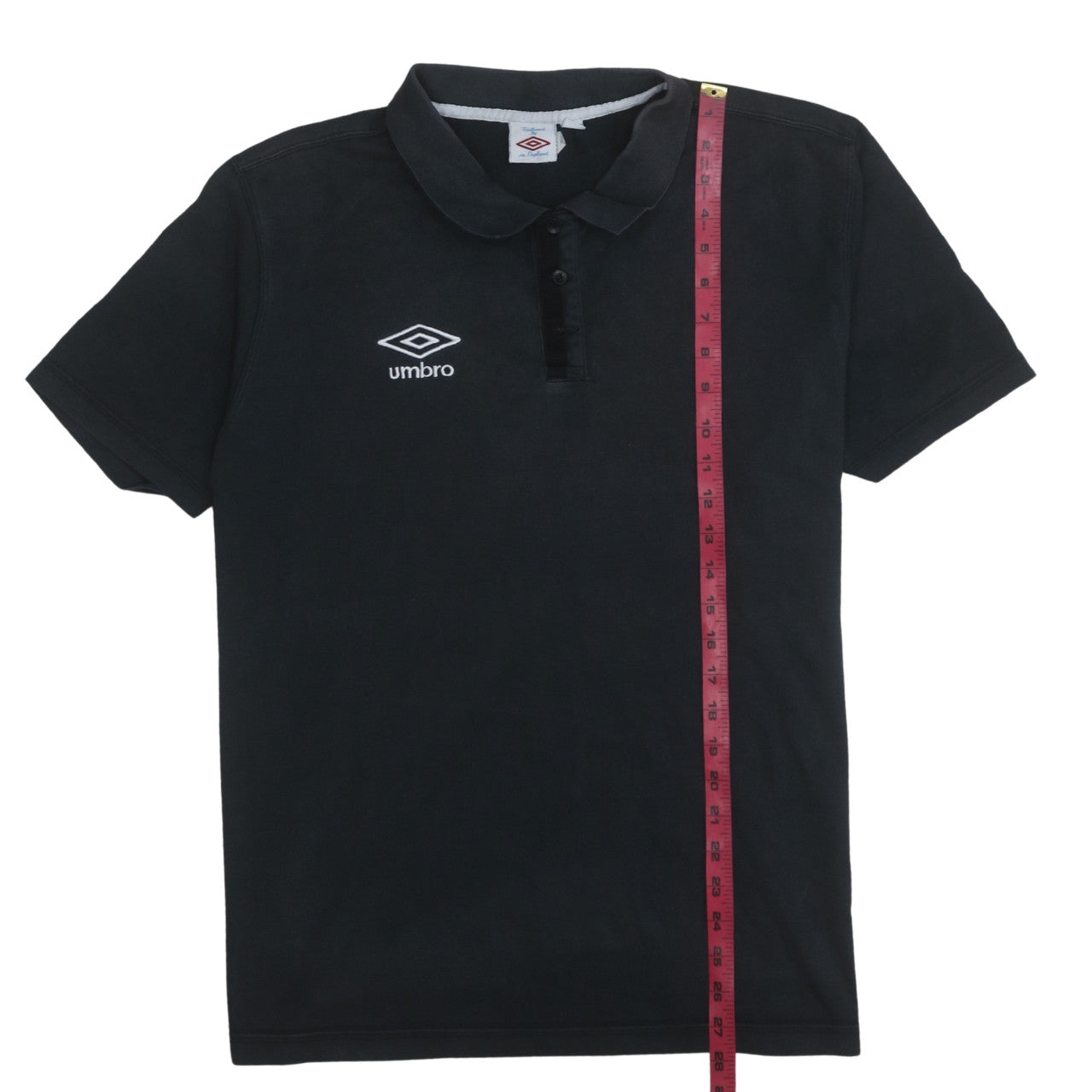 Umbro Men's Black 2XL Short Sleeve Cotton Blend Polo Shirt