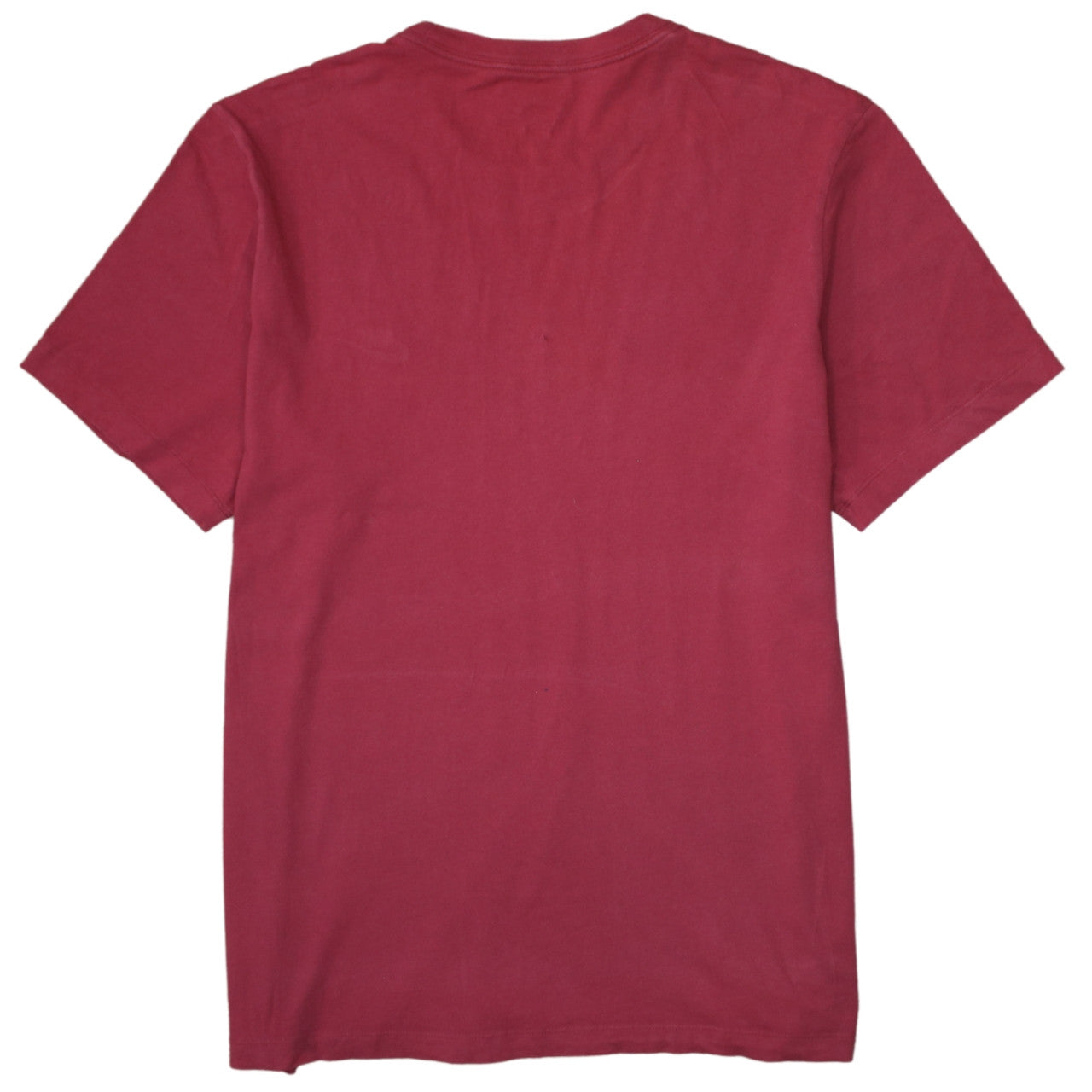 Nike Men's Red Crew Neck Cotton T-Shirt Size L