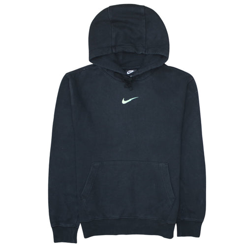 Nike Men's Black Pullover Hoodie Small Logo Fleece Sweatshirt