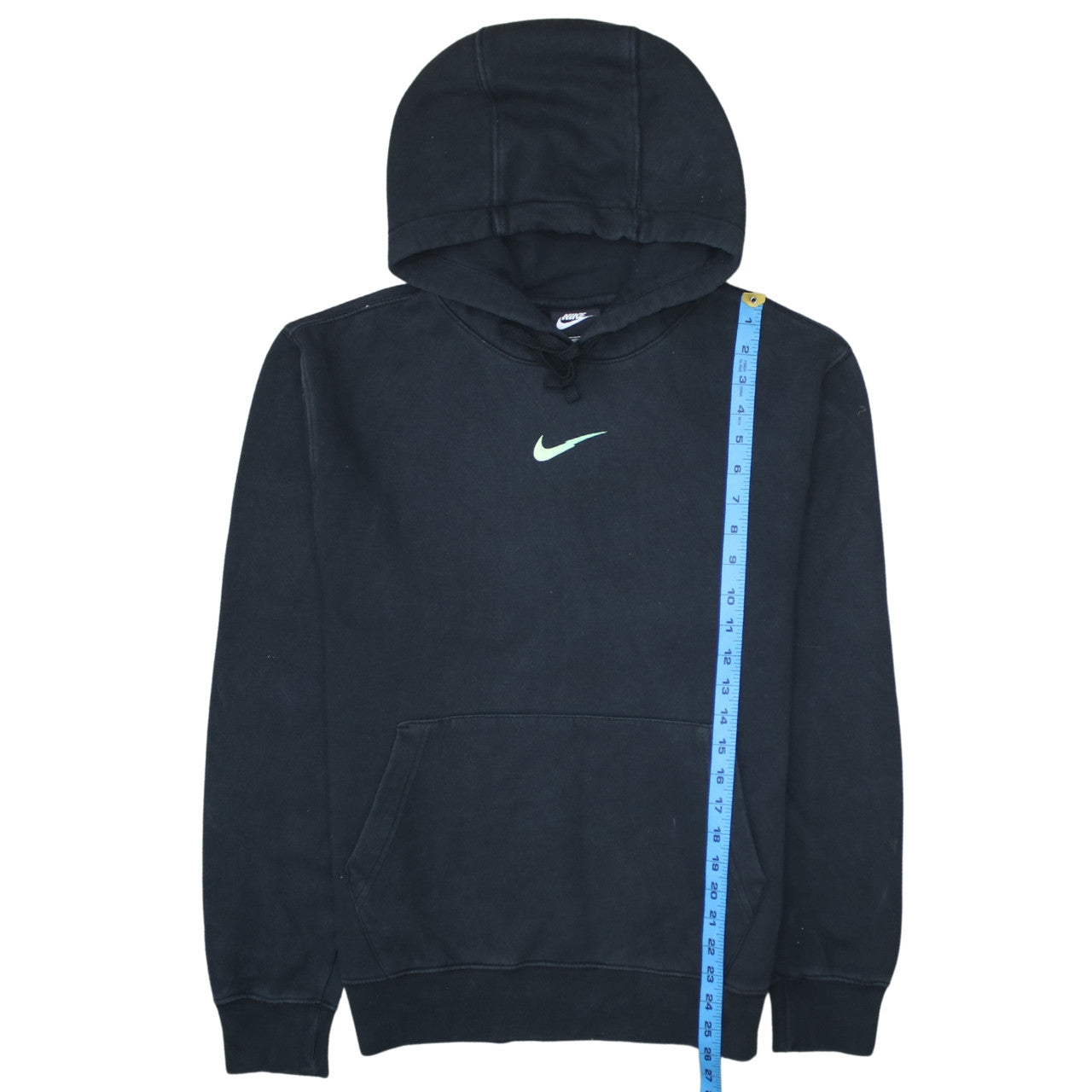 Nike Men's Black Pullover Hoodie Small Logo Fleece Sweatshirt