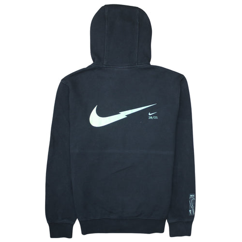 Nike Men's Black Pullover Hoodie Small Logo Fleece Sweatshirt