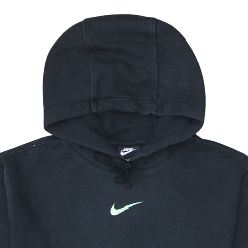 Nike Men's Black Pullover Hoodie Small Logo Fleece Sweatshirt