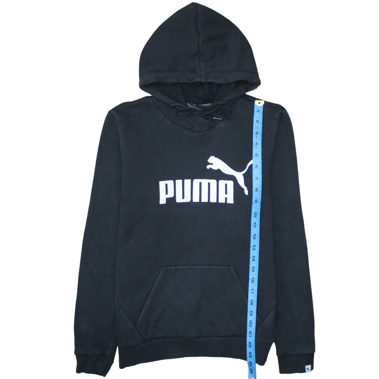 Puma Women's Black Hoodie Size 12 Pullover Sweatshirt Logo Style