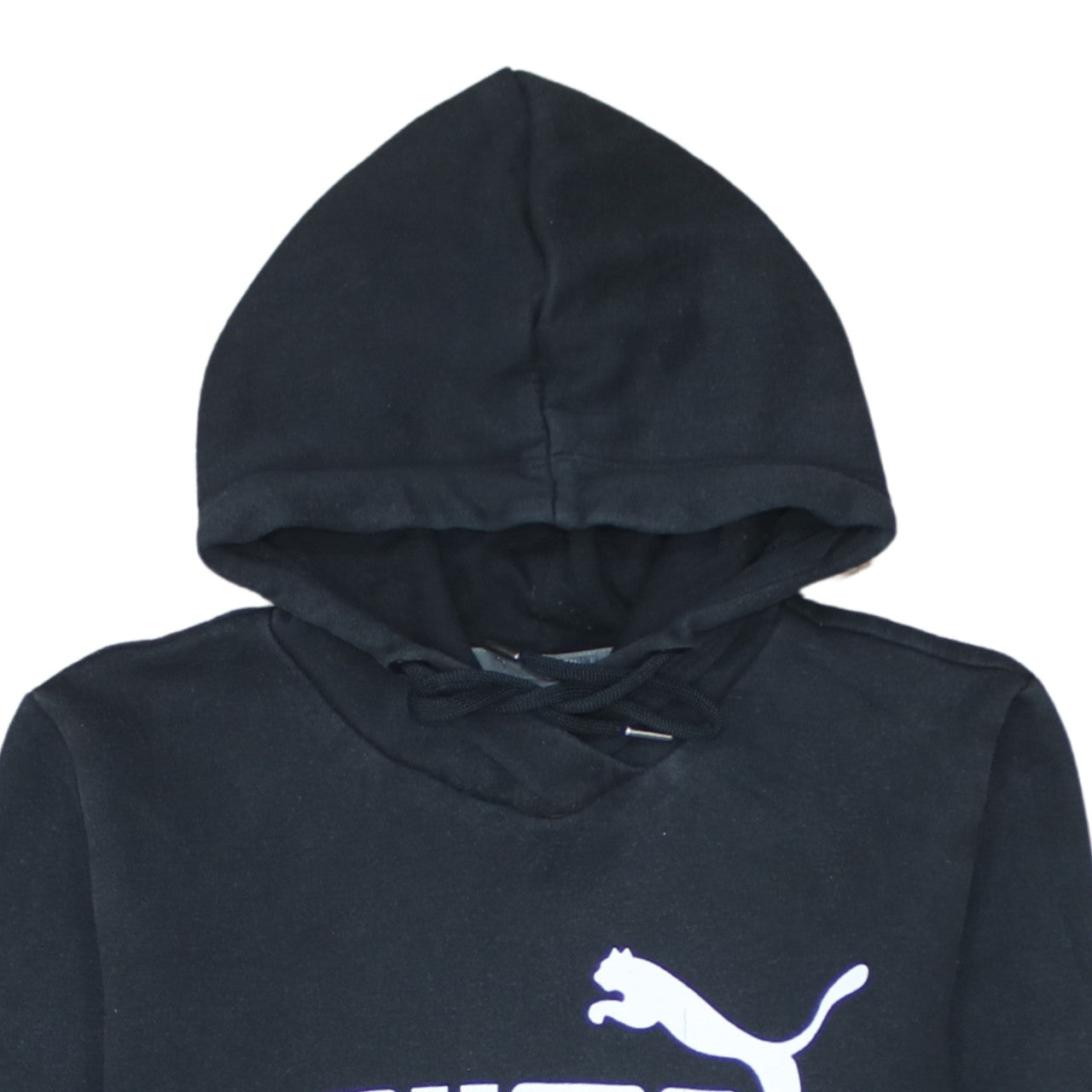 Puma Women's Black Hoodie Size 12 Pullover Sweatshirt Logo Style