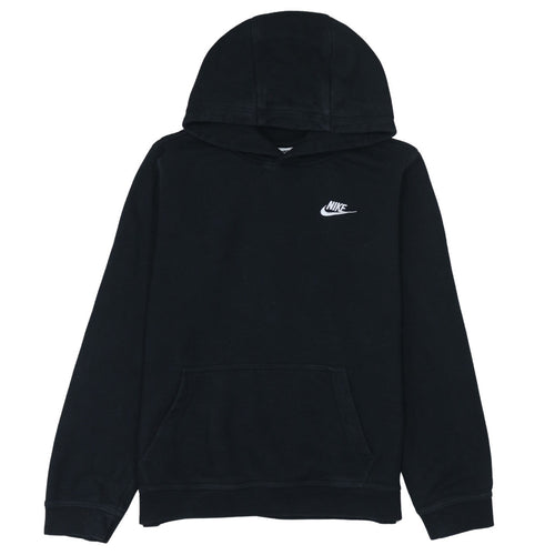 Nike Boys Black XL Pullover Hoodie with Logo