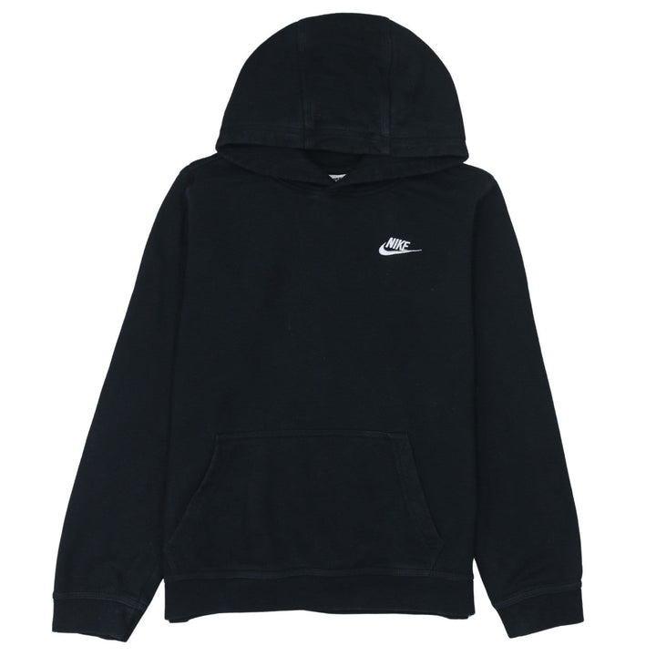 Nike Boys Black XL Pullover Hoodie with Logo