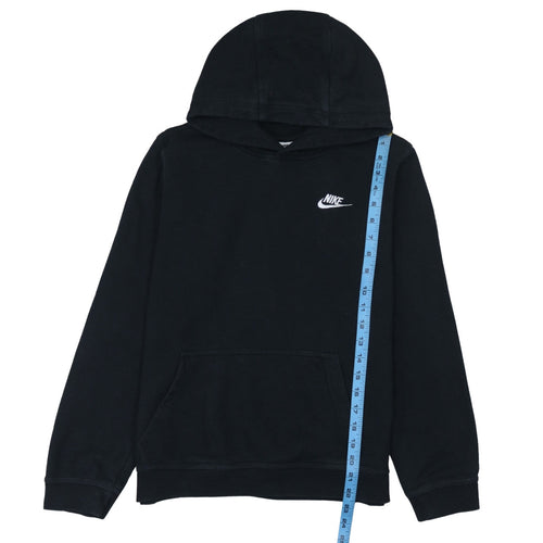 Nike Boys Black XL Pullover Hoodie with Logo