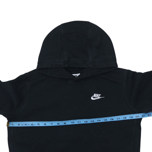 Nike Boys Black XL Pullover Hoodie with Logo