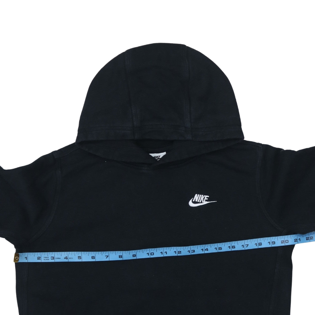 Nike Boys Black XL Pullover Hoodie with Logo