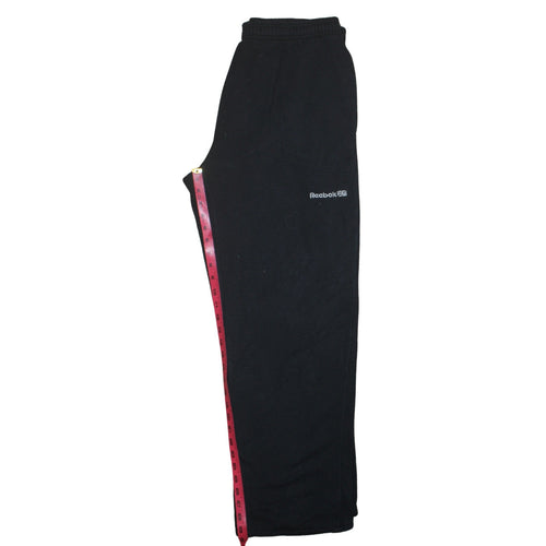 Reebok Men's Black Sweatpants Elastic Waist Soft Fleece Joggers Size M