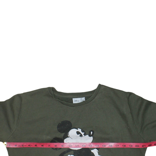 Disney Women Khaki Mickey Mouse 1928 Pullover Sweatshirt Size 14