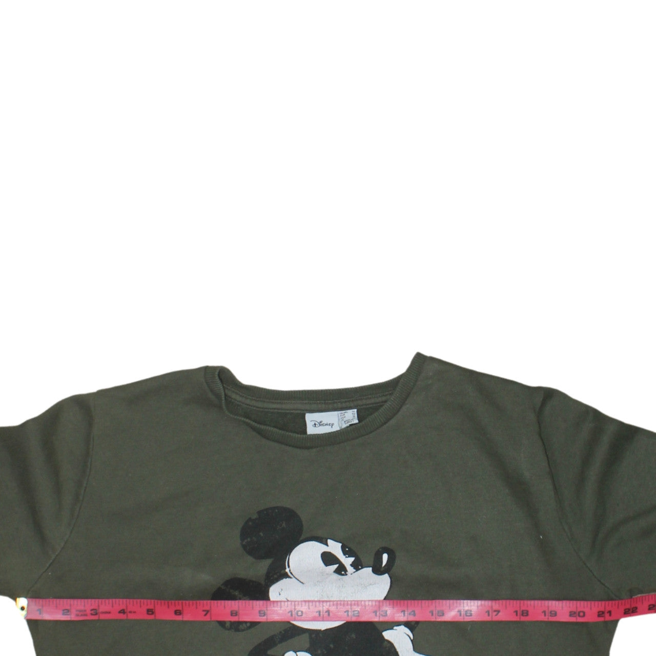 Disney Women Khaki Mickey Mouse 1928 Pullover Sweatshirt Size 14