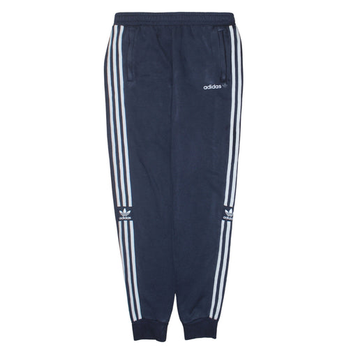 Adidas Boys Blue Jogger Sweatpants 15-16 Years Fleece Tapered Bottoms