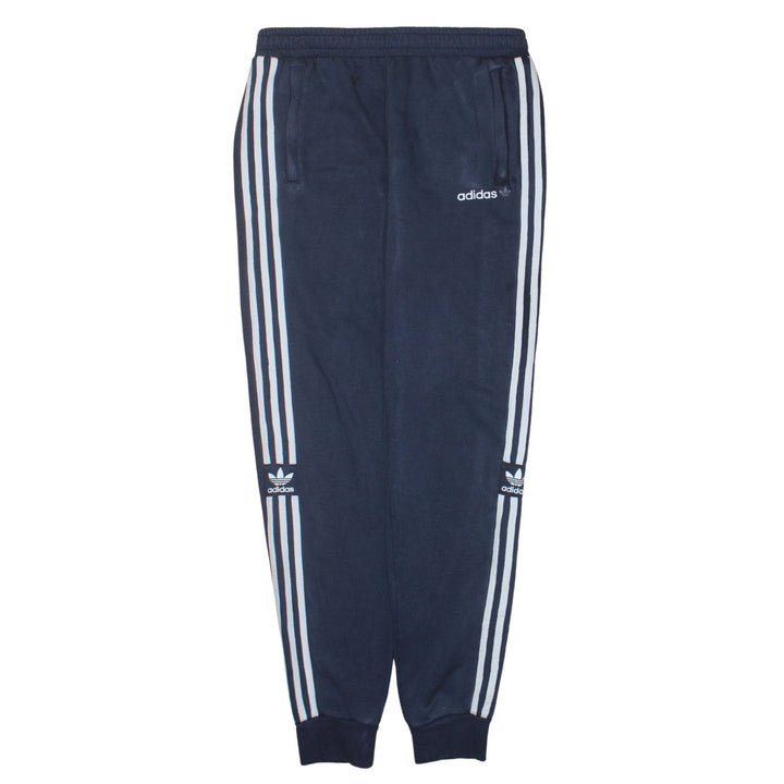 Adidas Boys Blue Jogger Sweatpants 15-16 Years Fleece Tapered Bottoms