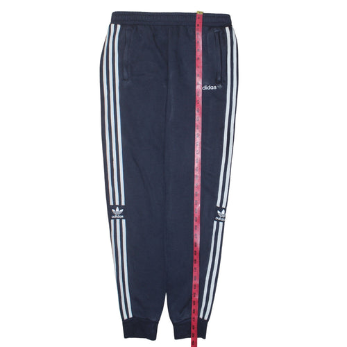 Adidas Boys Blue Jogger Sweatpants 15-16 Years Fleece Tapered Bottoms
