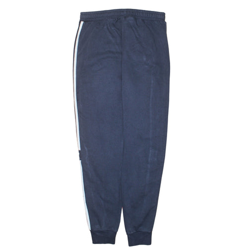 Adidas Boys Blue Jogger Sweatpants 15-16 Years Fleece Tapered Bottoms