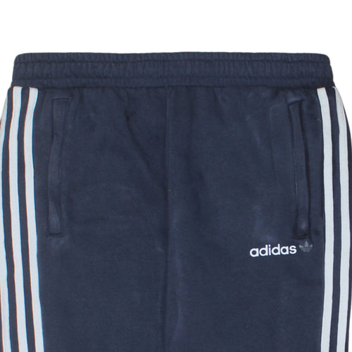 Adidas Boys Blue Jogger Sweatpants 15-16 Years Fleece Tapered Bottoms