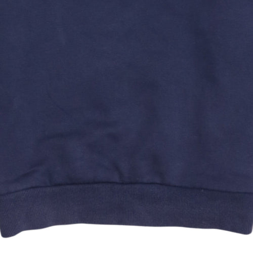 Puma Men's Blue XS Pullover Sweatshirt Crew Neck Logo Fleece