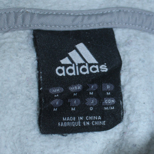 Adidas Men's Grey Pullover Hoodie M Fleece Sportswear